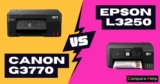 Canon G3770 vs Epson L3250: Printer Comparison